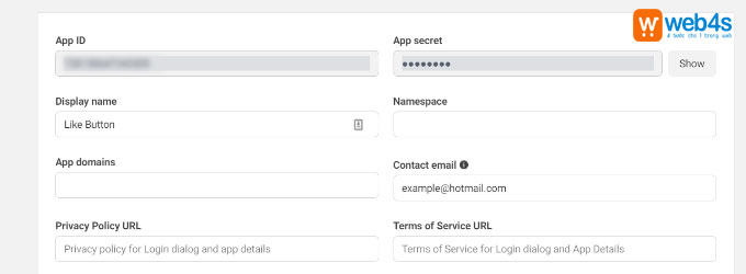 Bước 5: Điền đầy đủ các thông tin cơ bản